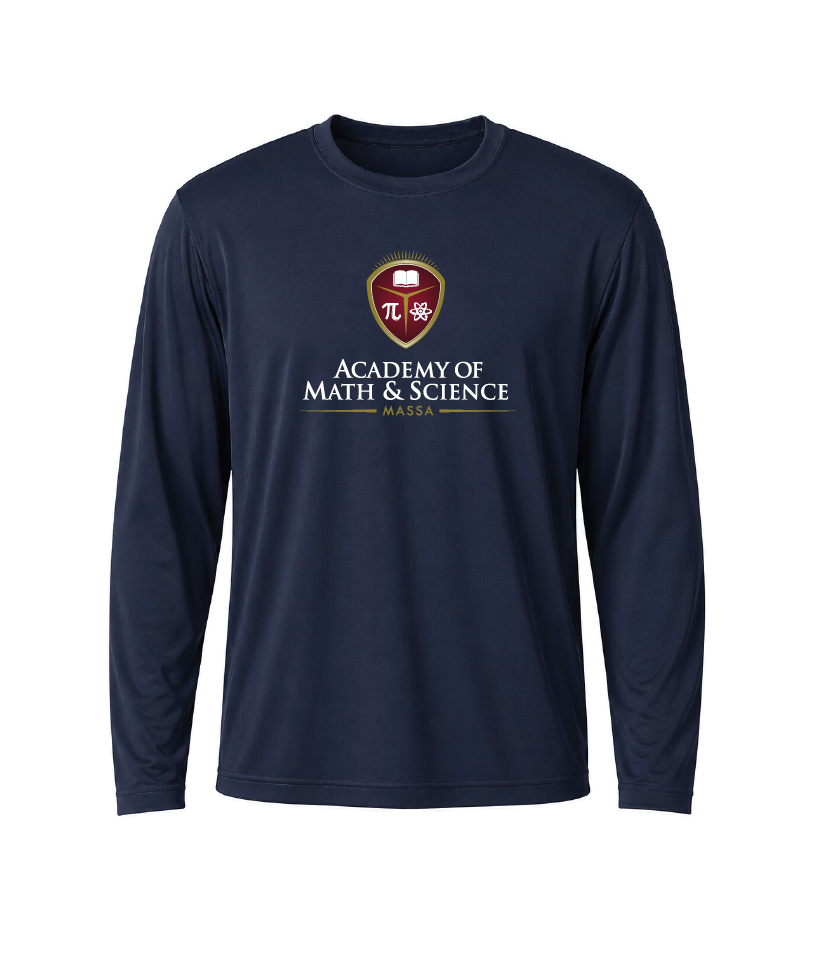 AMS MASSA Classic Crest Performance Long Sleeve Tee