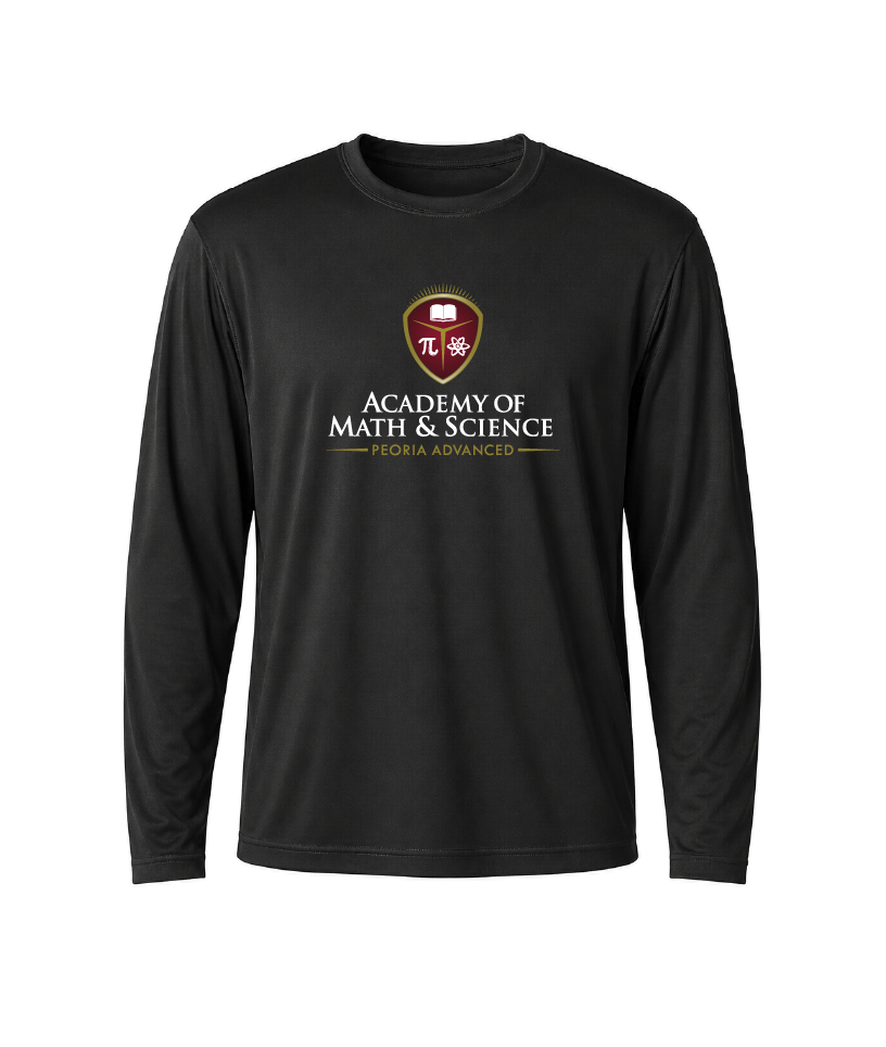 AMS Peoria Advanced Classic Crest Performance Long Sleeve Tee
