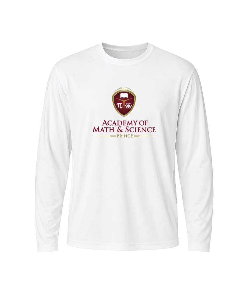 AMS Prince Classic Crest Performance Long Sleeve Tee